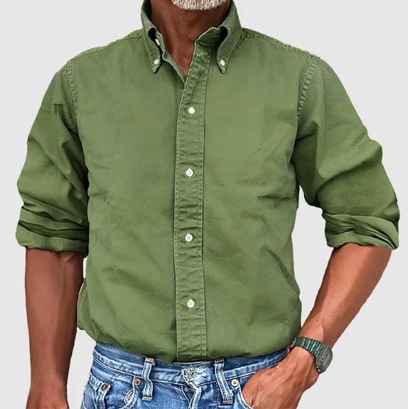 Button-Up-Shirt-Long-Sleeve-Collared-Denim-Shirt-Mens-Clothing-Men-Shirt-Chaps-London-Army-Green-S-Chaps-London-7_600x600.png