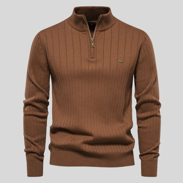 Half-zip-Sweater-Long-sleeves-High-collar-Knitted-sweater-Mens-sweater-Chaps-London-Brown-S-Chaps-London-3_600x600.jpg