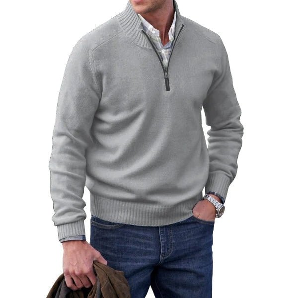 Quarter-Zip-Jumper-Mens-Knitted-Polo-Strickwaren-Chaps-London-Light-Gray-S-Chaps-London-5_600x600.jpg